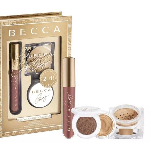 BECCA X Chrissy Cravings Glow Kitchen Kit NIB Glow Soufflé Eyeshadow Highlighter - Picture 1 of 4